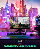 Mouse Pad Gamer RGB Grande Led Colorido na Borda – 80x30cm