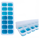 Forma de Gelo Cubo Tampa Rígida e Flexível Fundo Silicone