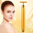 Massageador Facial Elétrico Gold 24k Harmonização Anti-rugas