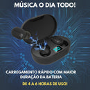 Fone de Ouvido Sem Fio TWS Bluetooth 5.0 - Cor Preto