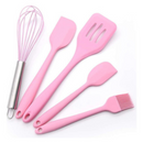 Utensílios de cozinha Silicone com Fue - Rosa