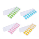 Forma de Gelo Cubo Tampa Rígida e Flexível Fundo Silicone