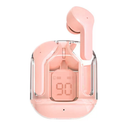 Fones Ouvido Transparente Ultrapods Pro Tws Bluetooth 5.3  - Rosa