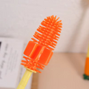 Escova De Limpeza 3 Em 1 Garrafas Mamadeiras Cerdas Silicone