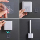 Escova Sanitária para Vaso Silicone Flexível Moderna