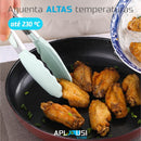 Kit C/12 Utensílios De Cozinha Silicone Cabo Madeira