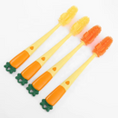 Escova De Limpeza 3 Em 1 Garrafas Mamadeiras Cerdas Silicone