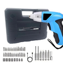 Mini Parafusadeira S Fio 49 peças Recarregável USB-C Maleta