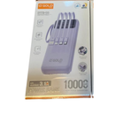 Power Bank α Gold Pro BTE-18 10000mAh 4 Cabos Alta Vel 3.1A