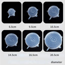 Kit de Tampas de Silicone Universal - 6 peças