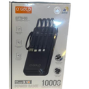 Power Bank α Gold Pro BTE-18 10000mAh 4 Cabos Alta Vel 3.1A