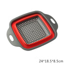 Escorredor de Silicone Multiuso Quadrado Retrátil Pequeno