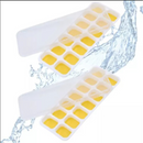 Forma de Gelo Cubo Tampa Rígida e Flexível Fundo Silicone