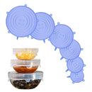 Kit de Tampas de Silicone Universal - 6 peças
