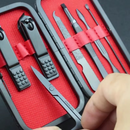 Kit Cortador De Unha Em Aço Inoxidável Portátil 7 Peças