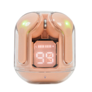 Fones Ouvido Transparente Ultrapods Pro Tws Bluetooth 5.3  - Rosa