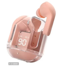 Fones Ouvido Transparente Ultrapods Pro Tws Bluetooth 5.3  - Rosa