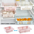 Organizador de Geladeira Gaveta Multiuso Retrátil de Plástico Colors