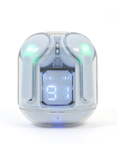Fones Ouvido Transparente Ultrapods Pro Tws Bluetooth 5.3  - Azul