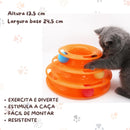 BRINQUEDO PET TORRE DE TRILHAS 4 NIVEIS 25X17CM - Azul