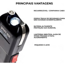 Flashlight Recarregável Portátil Autodefesa  DZ 928